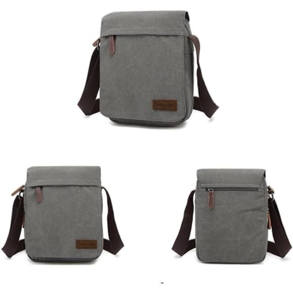 Vintage Canvas Messenger Cross body bag Shoulder bag - Picture 2 of 7